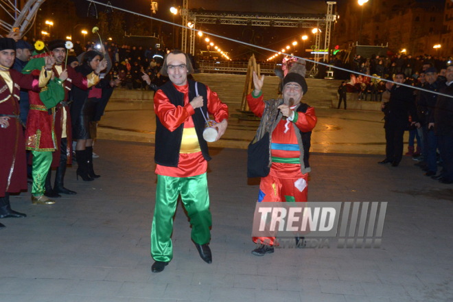 Baku celebrates last Novruz Tuesday. Azerbaijan, 15 match, 2016 